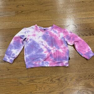 Pixielane Tie-Dye Kids Sweatshirt super soft pink purple Toddler 2/3 NWOT